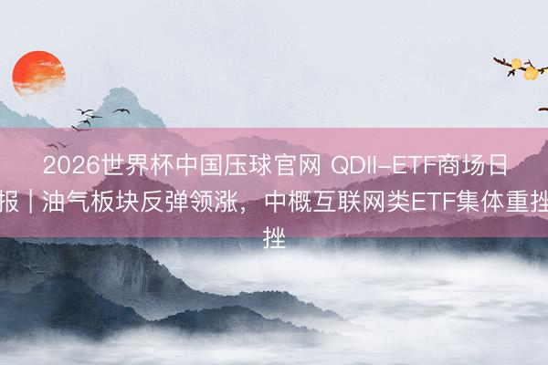2026世界杯中国压球官网 QDII-ETF商场日报 | 油气板块反弹领涨，中概互联网类ETF集体重挫